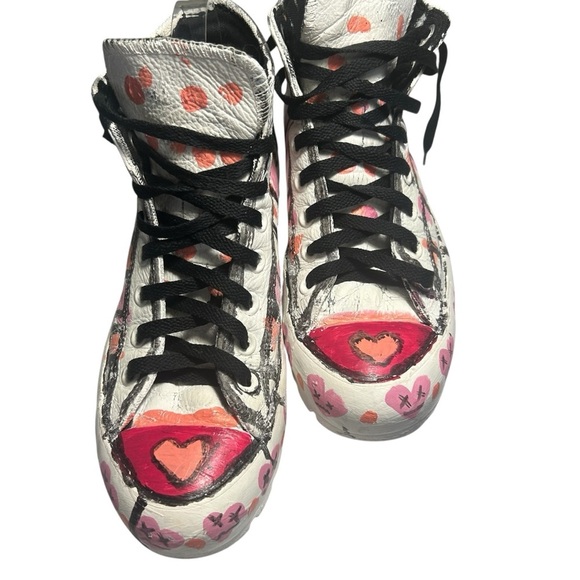 Converse Handpainted Chuck Taylor All Stars Sz 9 - Picture 3 of 10